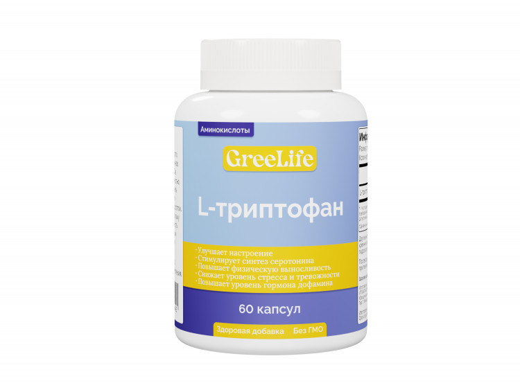 L-триптофан (Tryptophan), 60 капсул – купить в Москве в интернет ...